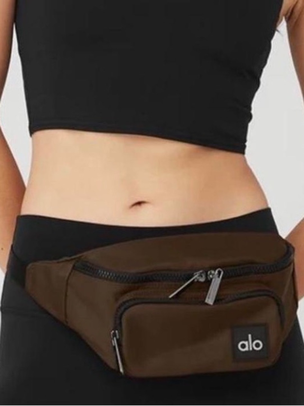 ALO Yoga Brown Crossbody Fanny Pack